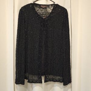 Vintage Marina Black Beaded Women's Top